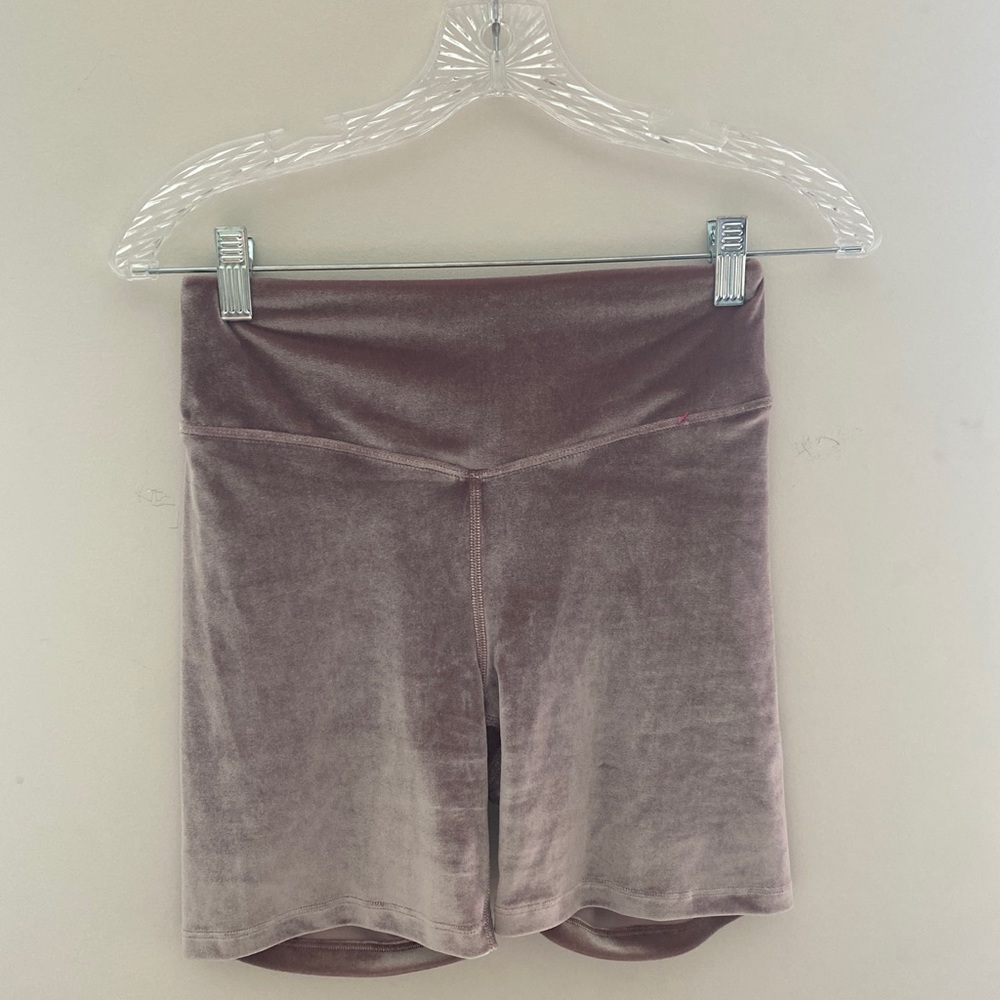 PINK velvet shorts